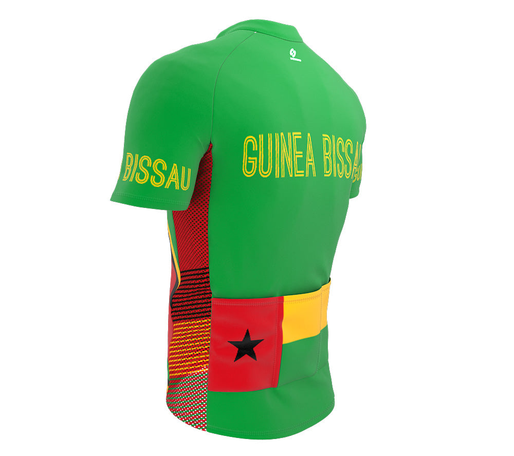 Guinea-Bissau  Full Zipper Bike Short Sleeve Cycling Jersey