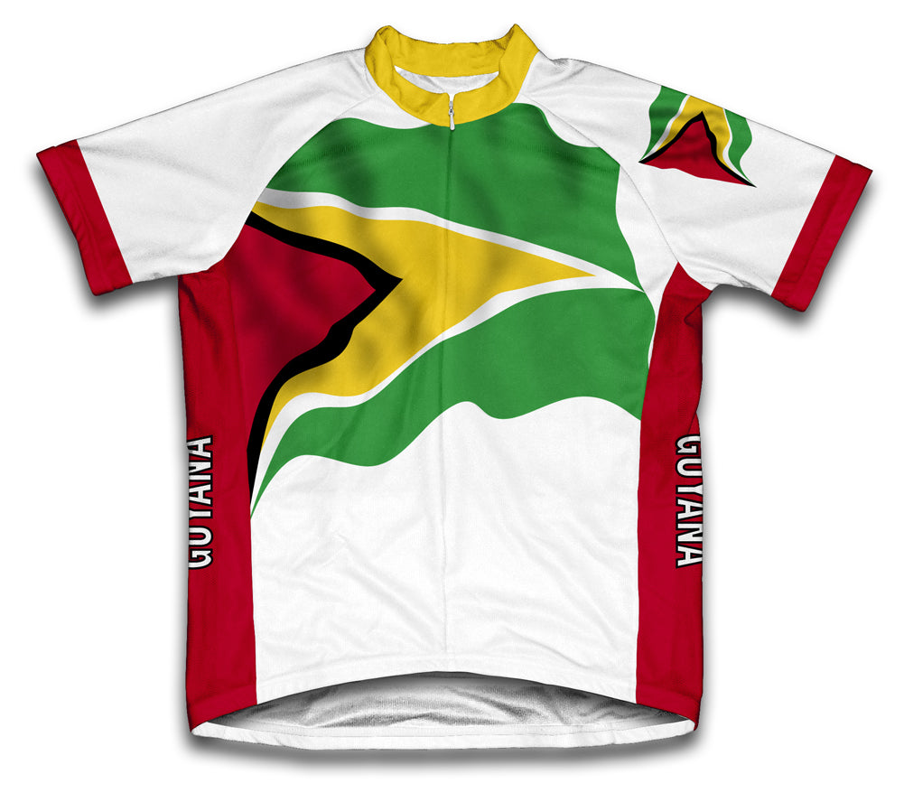 Guyana Flag Cycling Jersey for Men and Women