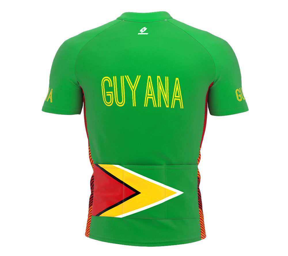 Guyana  Full Zipper Bike Short Sleeve Cycling Jersey