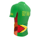 Guyana  Full Zipper Bike Short Sleeve Cycling Jersey