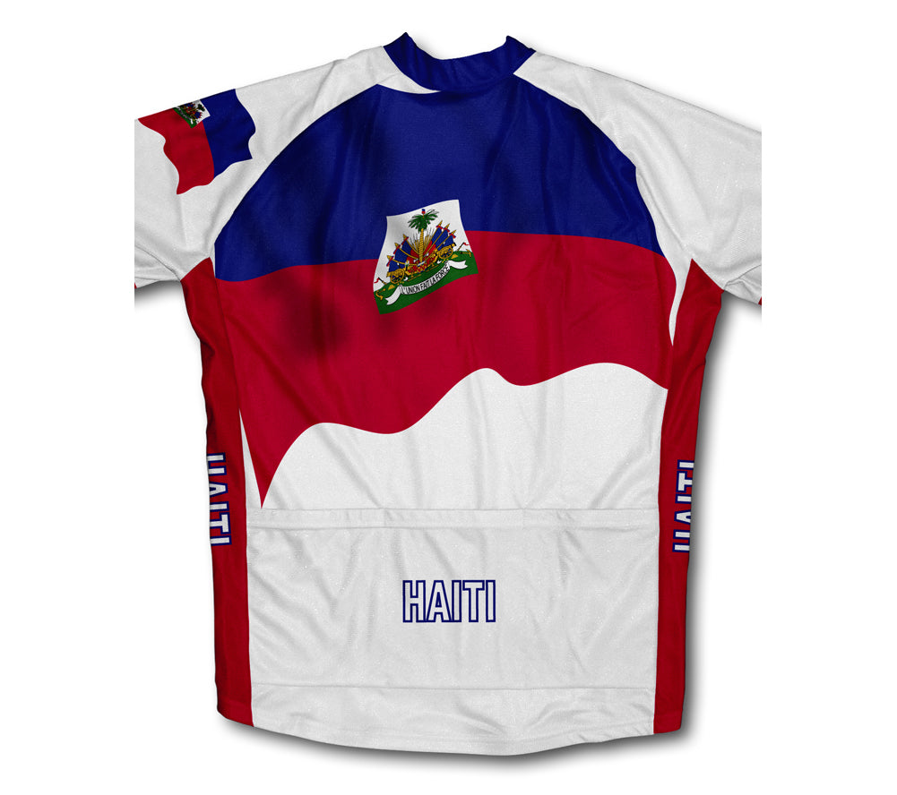 Haiti Flag Cycling Jersey for Men and Women