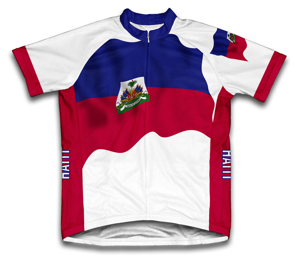 Haiti Flag Cycling Jersey for Men and Women
