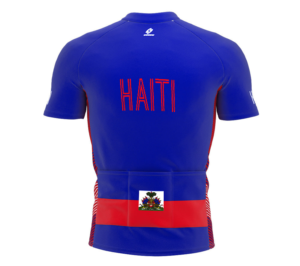 Haiti  Full Zipper Bike Short Sleeve Cycling Jersey