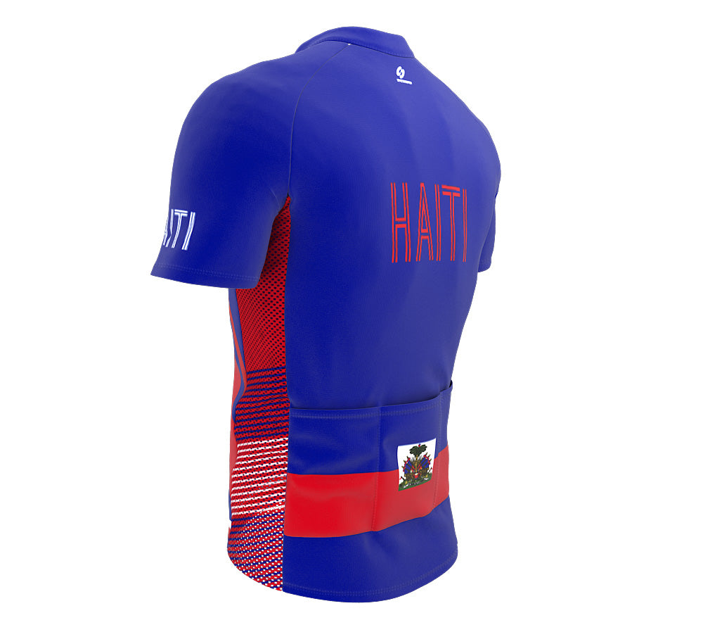 Haiti  Full Zipper Bike Short Sleeve Cycling Jersey