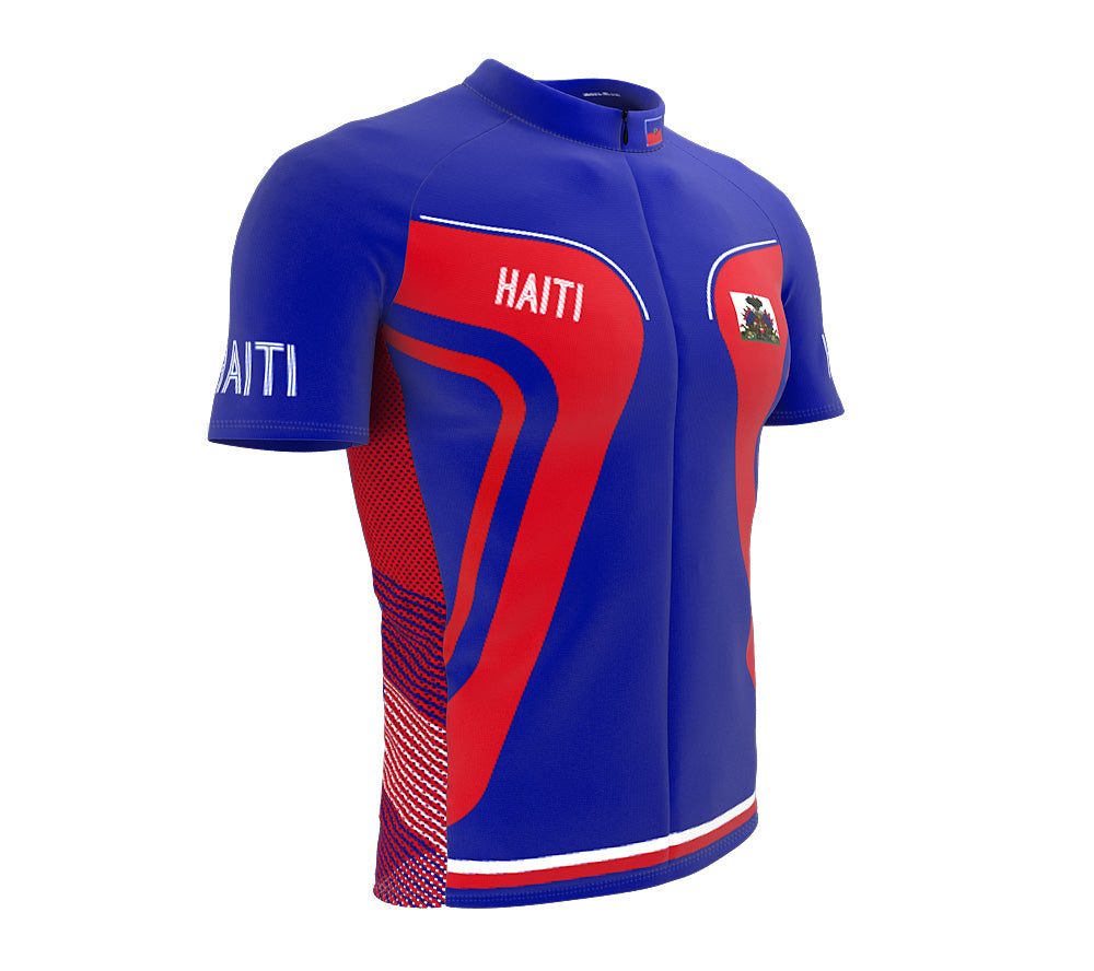 Haiti  Full Zipper Bike Short Sleeve Cycling Jersey