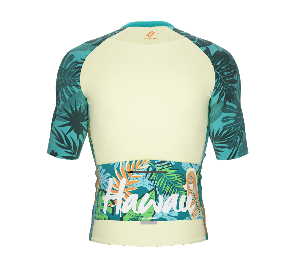 ScudoPro Pro-Elite Short Sleeve Cycling Jersey Hawaii USA State Icon landmark symbol identity  | Men and Women