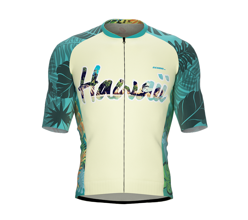 ScudoPro Pro-Elite Short Sleeve Cycling Jersey Hawaii USA State Icon landmark symbol identity  | Men and Women