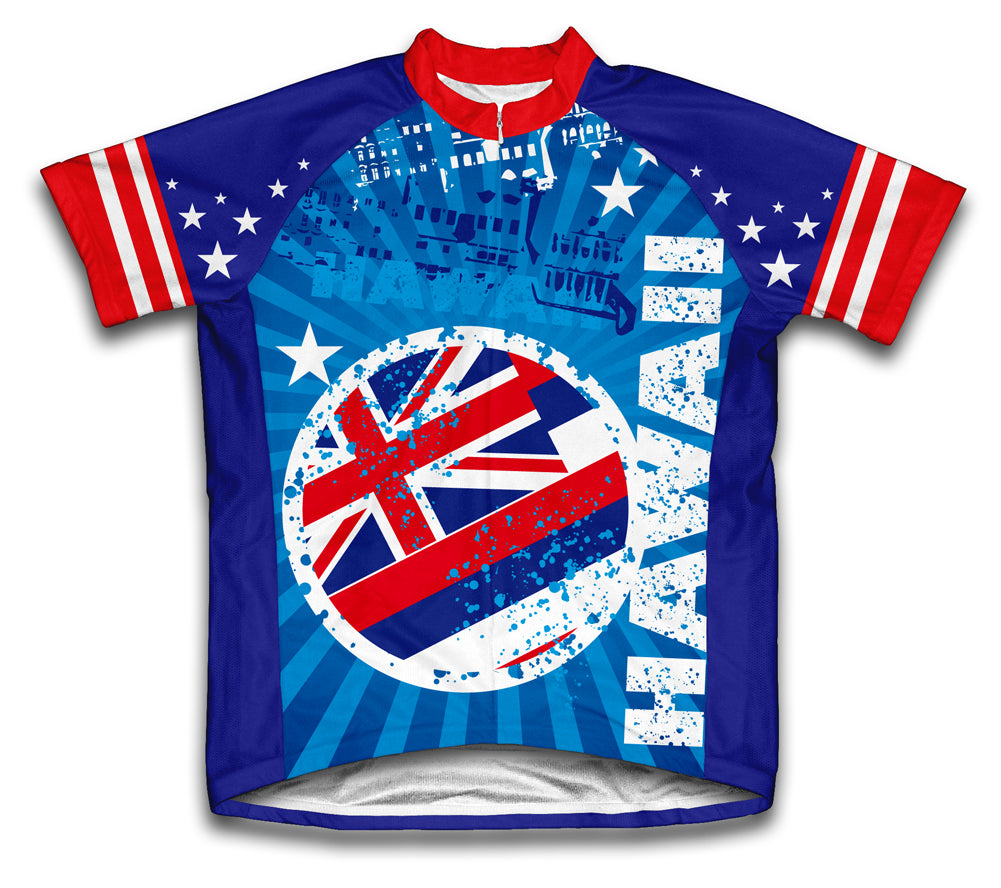 Hawaii Short Sleeve Cycling Jersey for Men and Women
