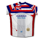 Hawaii Flag Short Sleeve Cycling Jersey for Men and Women