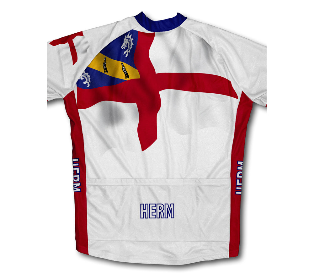Herm Flag Cycling Jersey for Men and Women