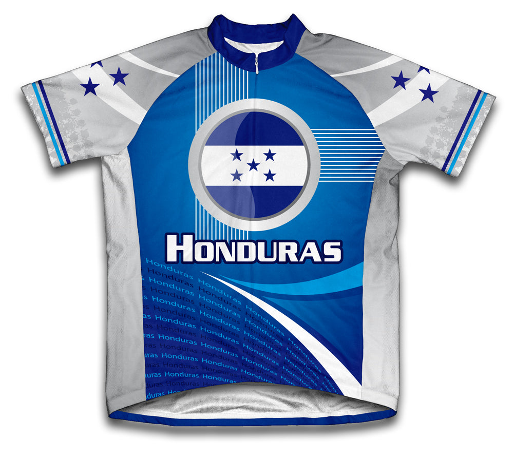 Honduras Short Sleeve Cycling Jersey for Men and Women