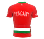 Hungary  Full Zipper Bike Short Sleeve Cycling Jersey