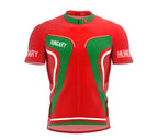 Hungary  Full Zipper Bike Short Sleeve Cycling Jersey