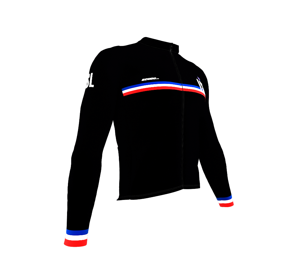 ScudoPro Pro Thermal Long Sleeve Cycling Jersey Country CODE Iceland Black | Men and Women