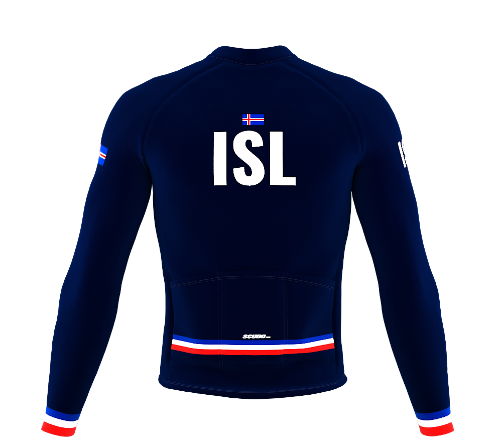ScudoPro Pro Thermal Long Sleeve Cycling Jersey Country CODE Iceland Blue | Men and Women