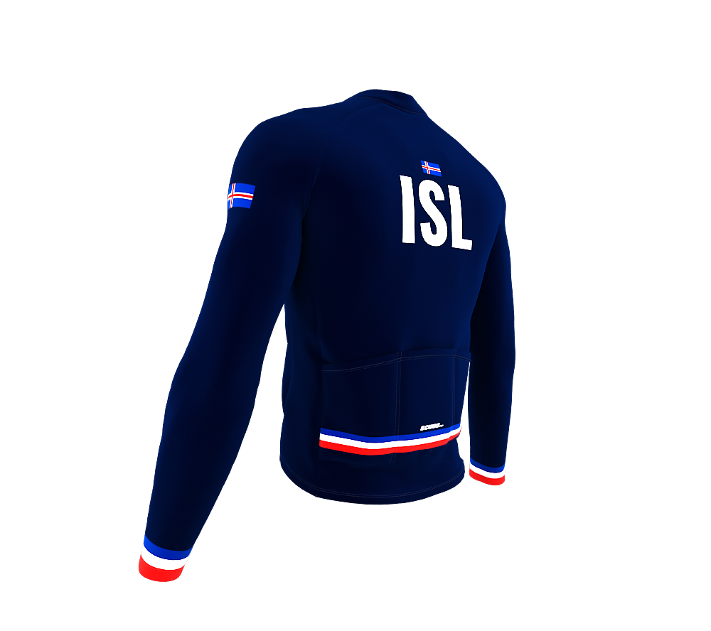 ScudoPro Pro Thermal Long Sleeve Cycling Jersey Country CODE Iceland Blue | Men and Women