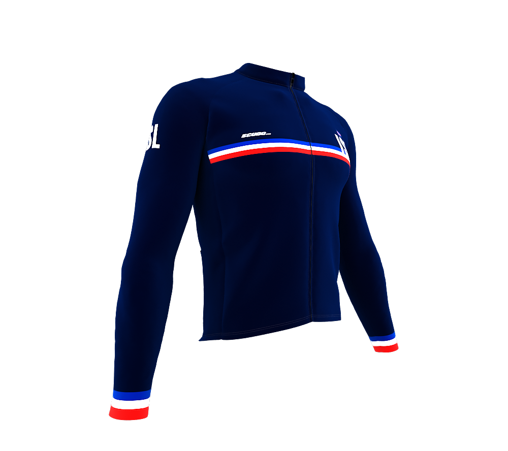 ScudoPro Pro Thermal Long Sleeve Cycling Jersey Country CODE Iceland Blue | Men and Women