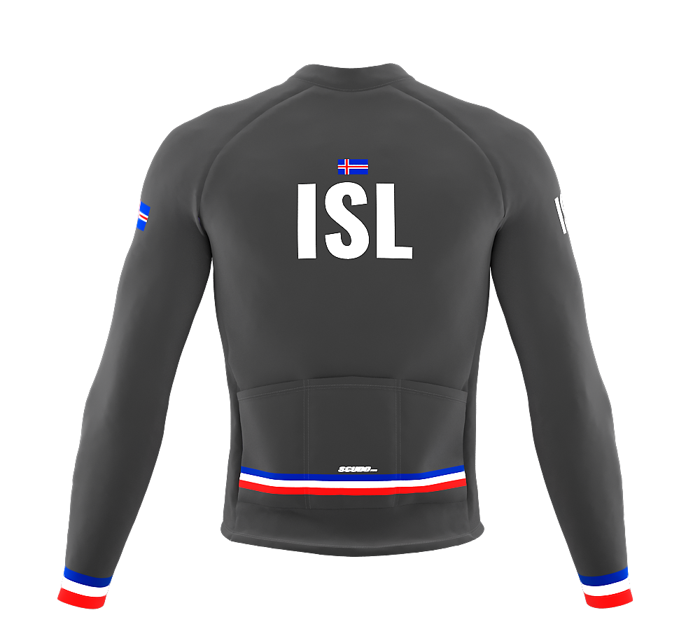 ScudoPro Pro Thermal Long Sleeve Cycling Jersey Country CODE Iceland Gray | Men and Women