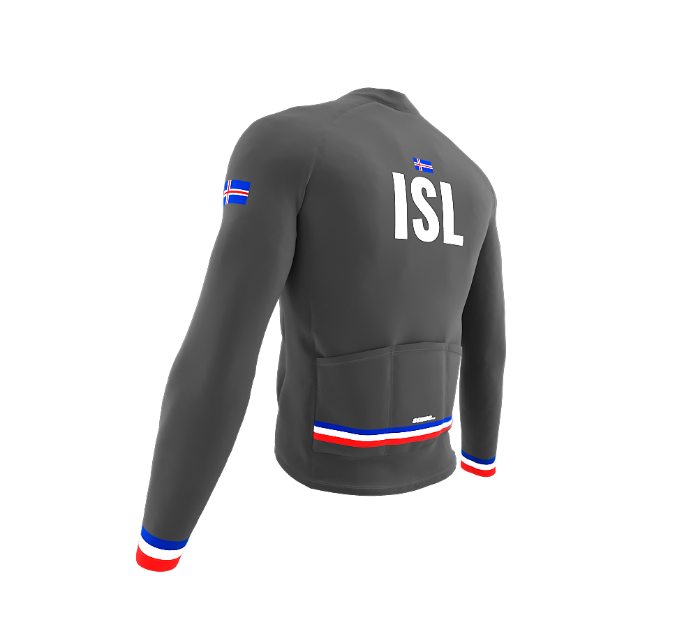 ScudoPro Pro Thermal Long Sleeve Cycling Jersey Country CODE Iceland Gray | Men and Women