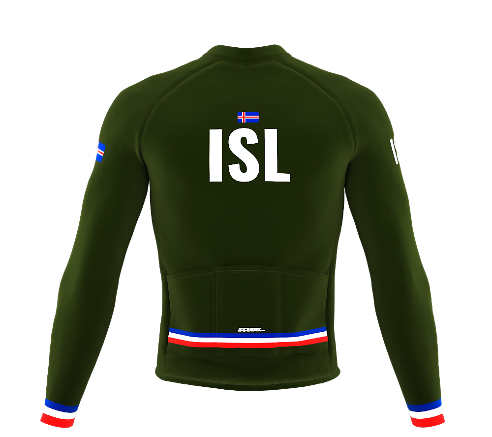 ScudoPro Pro Thermal Long Sleeve Cycling Jersey Country CODE Iceland Green | Men and Women
