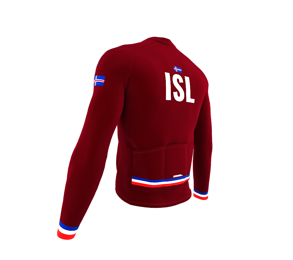 ScudoPro Pro Thermal Long Sleeve Cycling Jersey Country CODE Iceland Vine | Men and Women