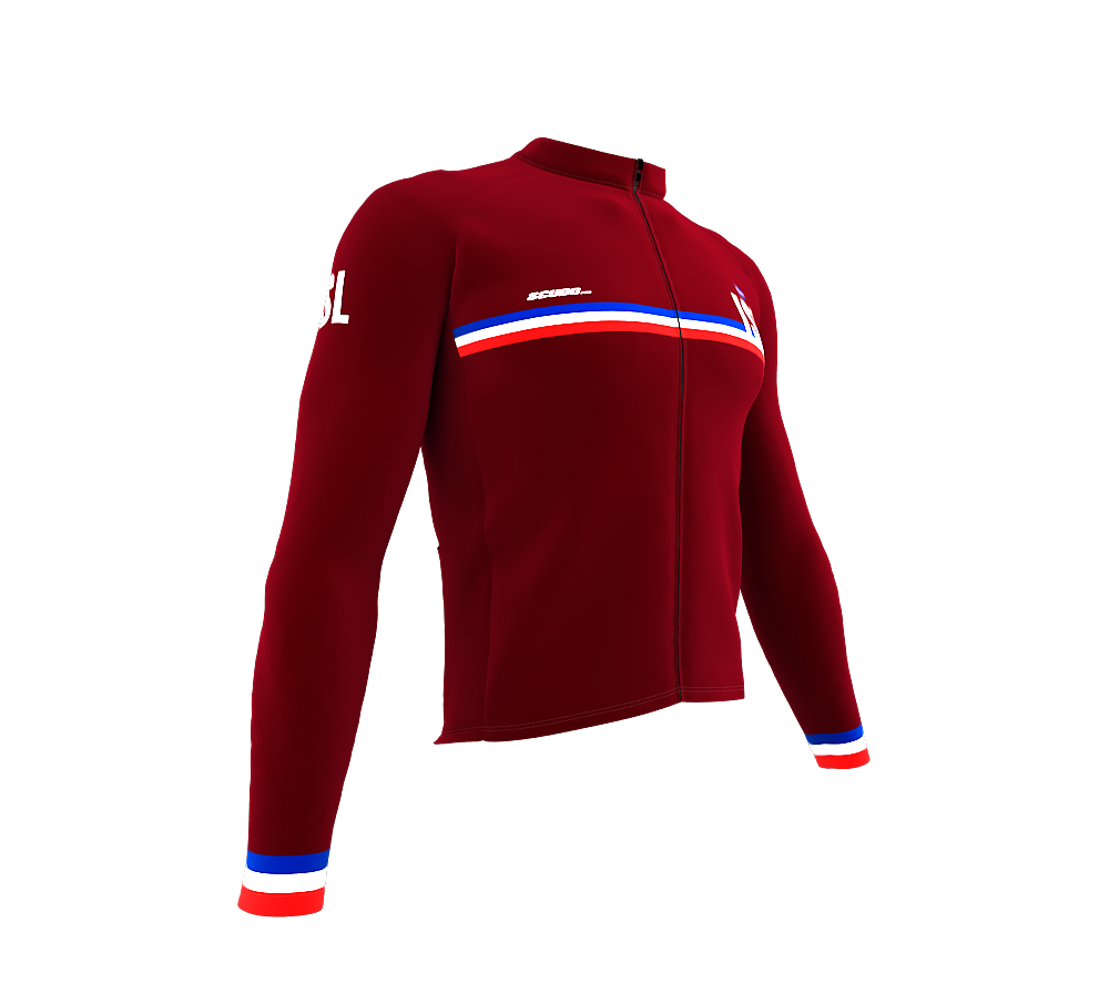 ScudoPro Pro Thermal Long Sleeve Cycling Jersey Country CODE Iceland Vine | Men and Women