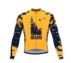 ScudoPro Pro Thermal Long Sleeve Cycling Jersey Idaho USA state Icon landmark identity  | Men and Women