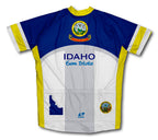 Idaho Flag Short Sleeve Cycling Jersey for Men and Women