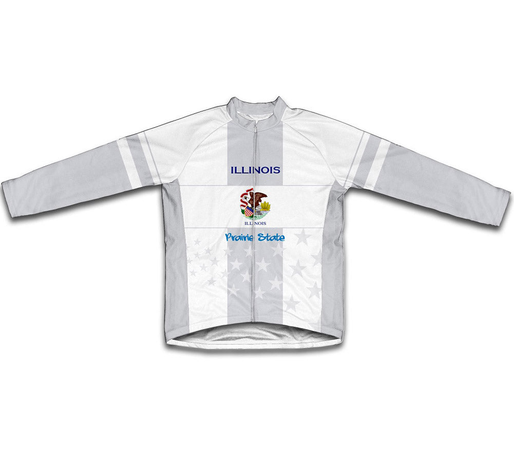 Illinois Flag Winter Thermal Cycling Jersey