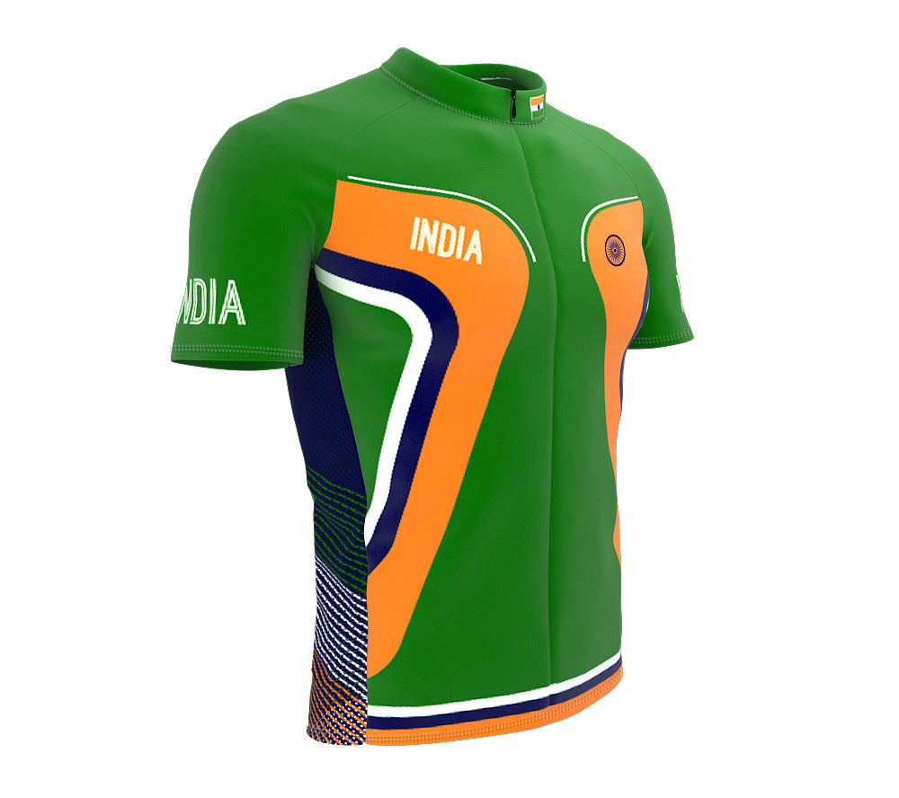 India  Full Zipper Bike Short Sleeve Cycling Jersey