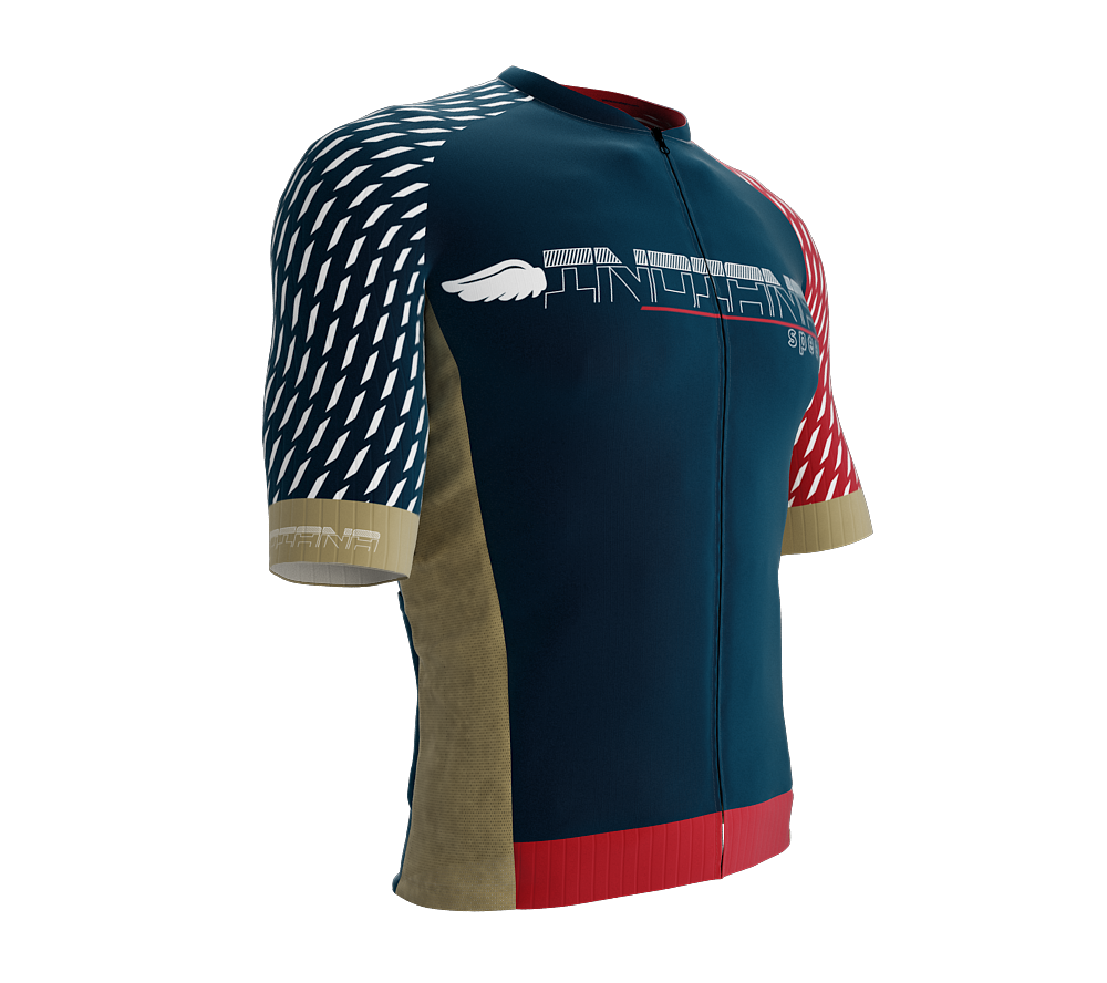 ScudoPro Pro-Elite Short Sleeve Cycling Jersey indiana USA State Icon landmark symbol identity  | Men and Women