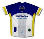 Indiana Flag Short Sleeve Cycling Jersey for Men and Women