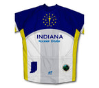 Indiana Flag Short Sleeve Cycling Jersey for Men and Women