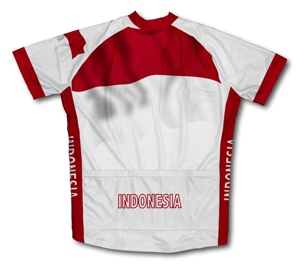 Indonesia Flag Cycling Jersey for Men and Women