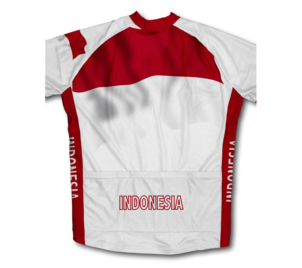 Indonesia Flag Cycling Jersey for Men and Women