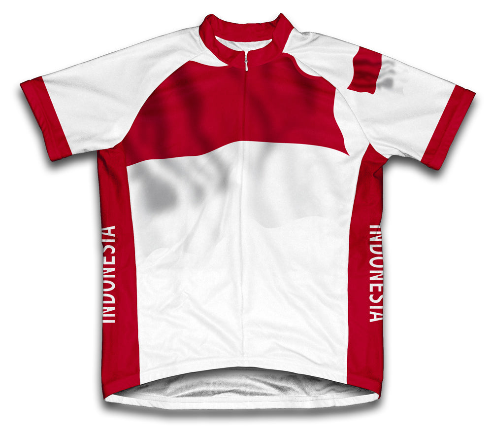 Indonesia Flag Cycling Jersey for Men and Women