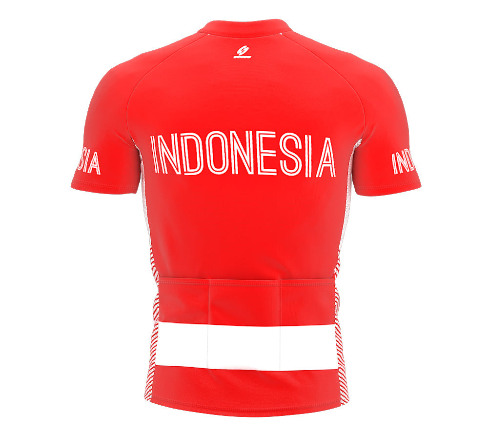 Indonesia  Full Zipper Bike Short Sleeve Cycling Jersey