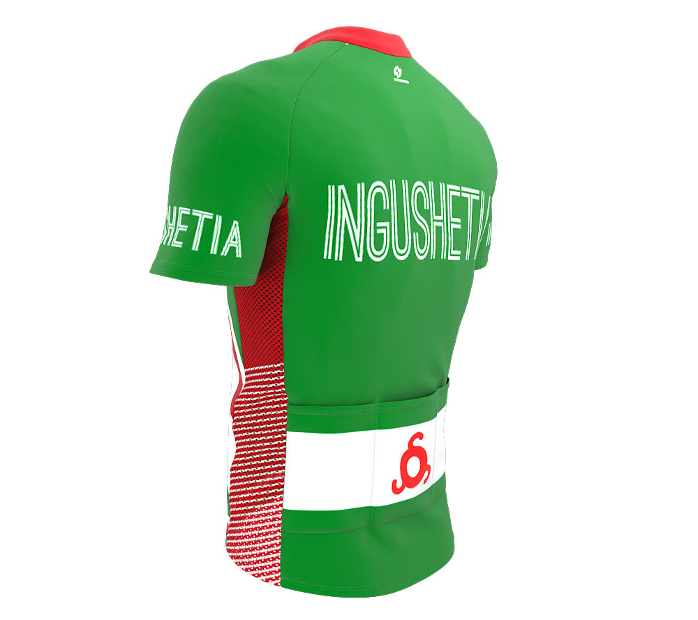 Ingushetia  Full Zipper Bike Short Sleeve Cycling Jersey