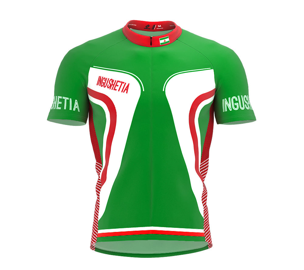 Ingushetia  Full Zipper Bike Short Sleeve Cycling Jersey