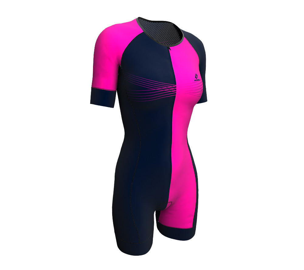 Inspired Pink Scudopro Cycling Skin Suit Short Sleeve for Woman