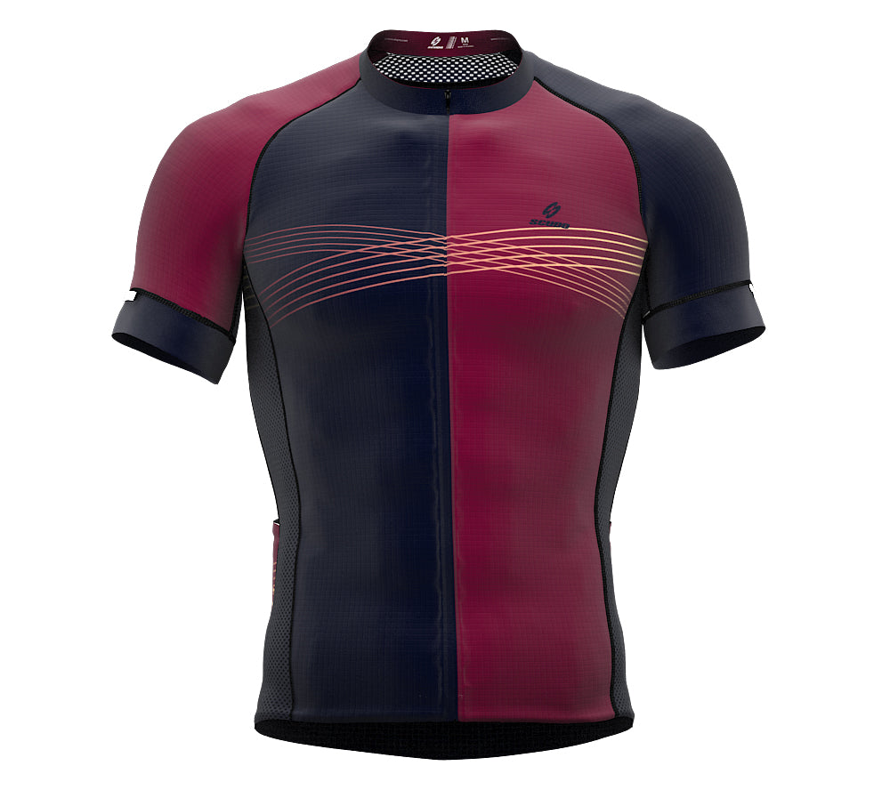 Inspired Red Wine Short Sleeve Cycling PRO Jersey
