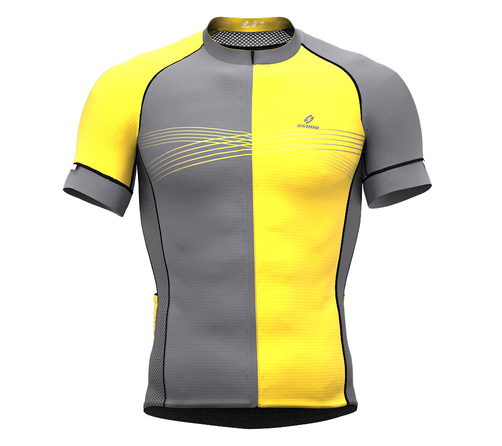 Inspired Yellow Short Sleeve Cycling PRO Jersey