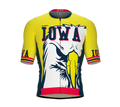 ScudoPro Pro-Elite Short Sleeve Cycling Jersey Iowa USA State Icon landmark symbol identity  | Men and Women