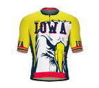 ScudoPro Pro-Elite Short Sleeve Cycling Jersey Iowa USA State Icon landmark symbol identity  | Men and Women