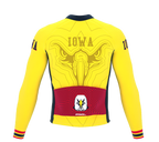 ScudoPro Pro Thermal Long Sleeve Cycling Jersey Iowa USA state Icon landmark identity  | Men and Women