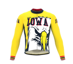 ScudoPro Pro Thermal Long Sleeve Cycling Jersey Iowa USA state Icon landmark identity  | Men and Women
