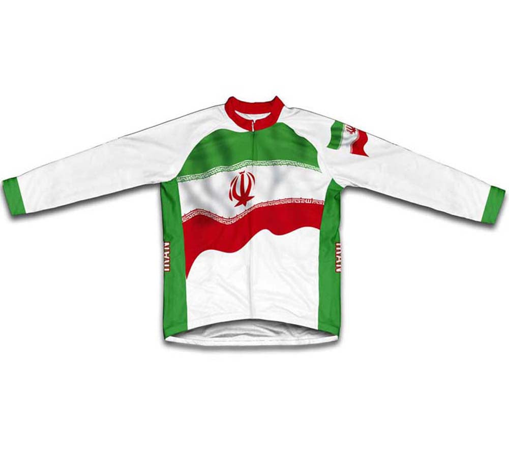 Iran Flag Winter Thermal Cycling Jersey