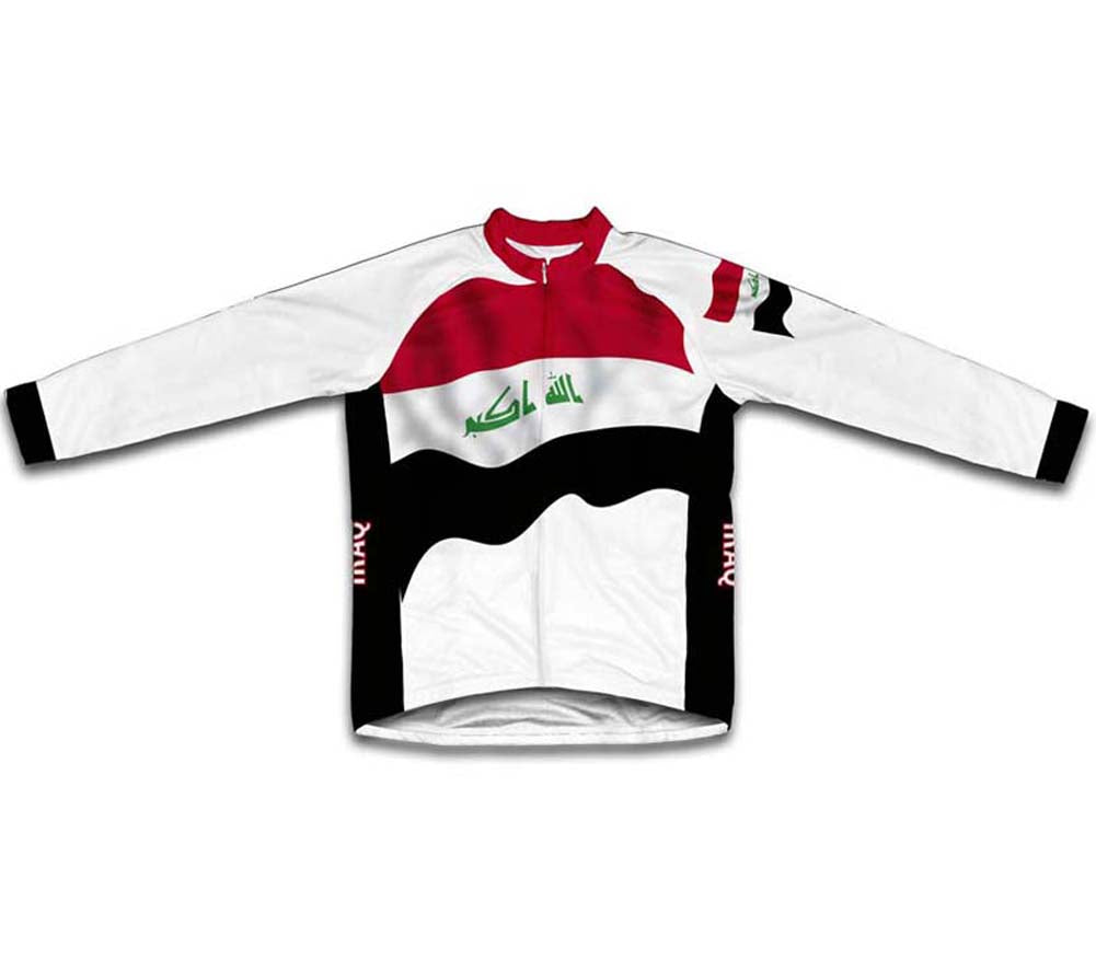 Iraq Flag Winter Thermal Cycling Jersey