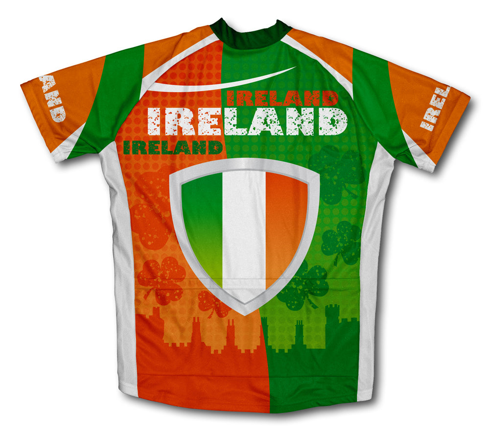 Ireland Short Sleeve Cycling Jersey for Men and Women