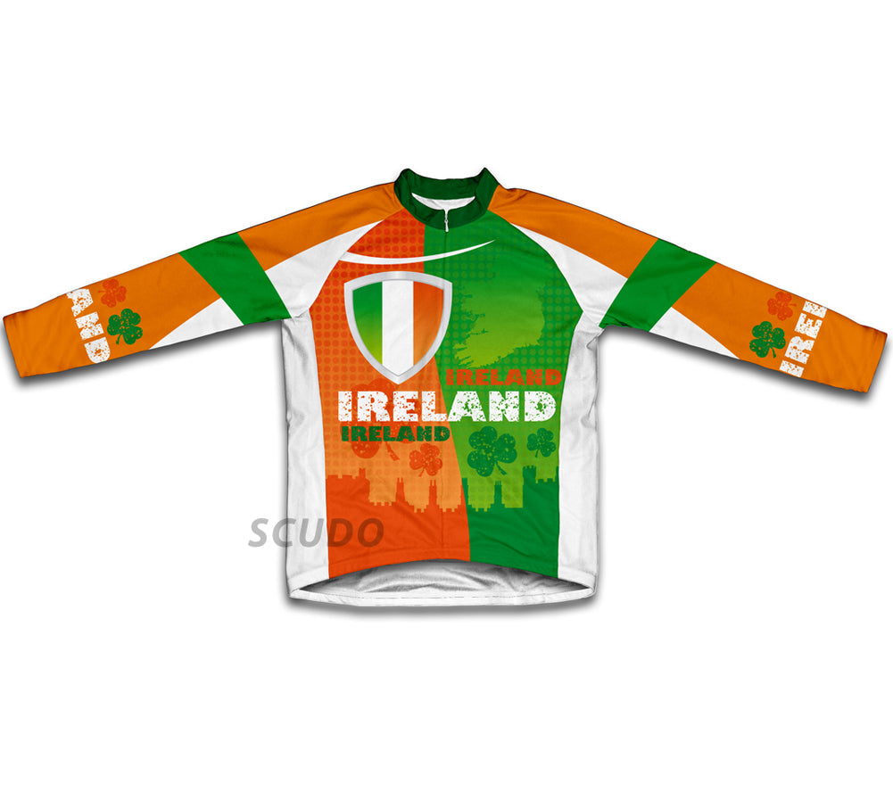 Ireland Flag Winter Thermal Cycling Jersey